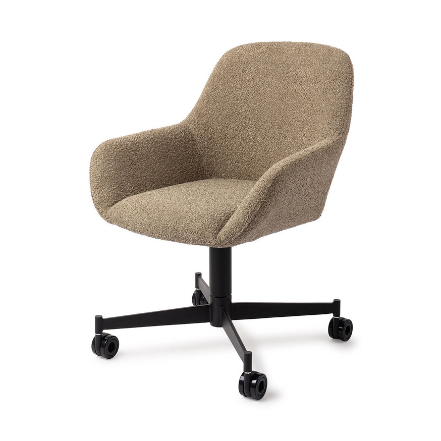 Kushi Moss Meadow Eetkamerstoel Caster Black