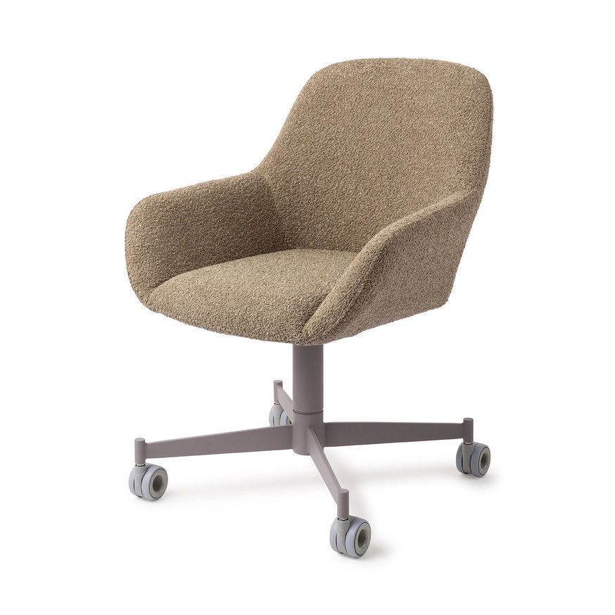 Kushi Moss Meadow Eetkamerstoel Caster Grey