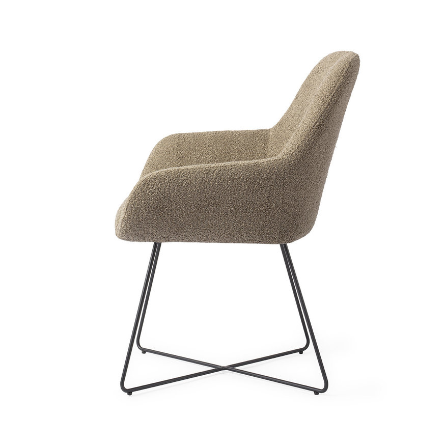 Kushi Moss Meadow Eetkamerstoel Cross Black