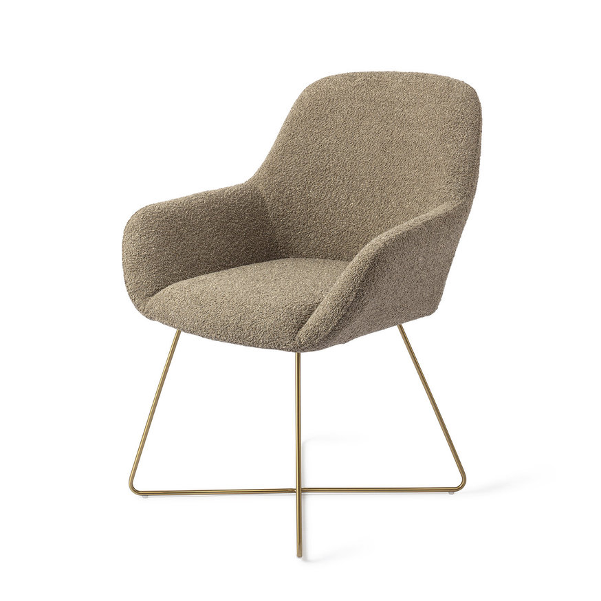 Kushi Moss Meadow Eetkamerstoel Cross Gold