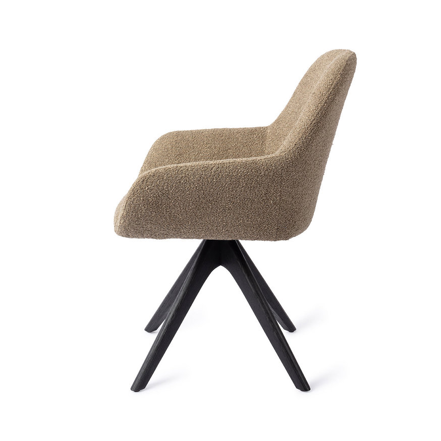 Kushi Moss Meadow Eetkamerstoel Revolve Oak Black