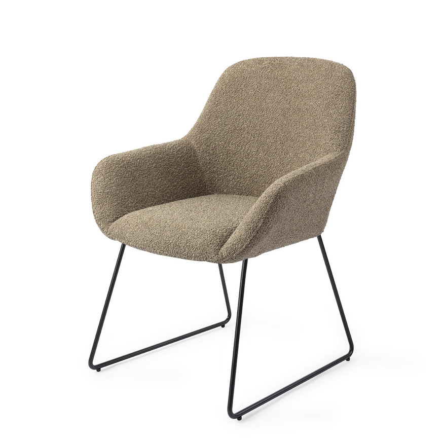 Kushi Moss Meadow Eetkamerstoel Slide Black