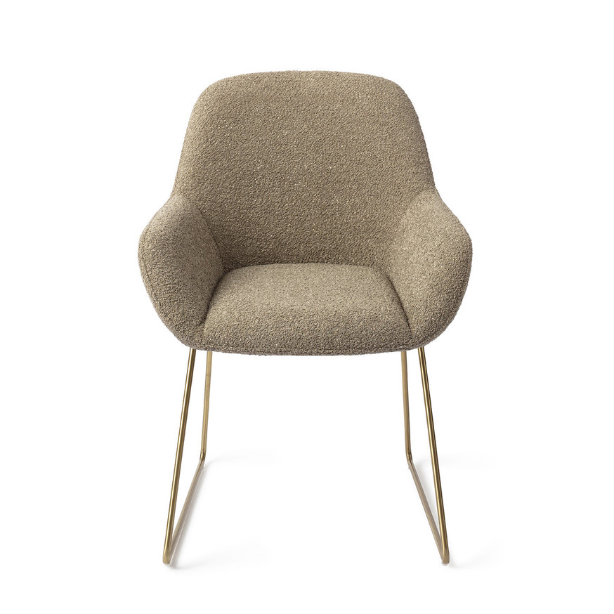 Kushi Moss Meadow Eetkamerstoel Slide Gold