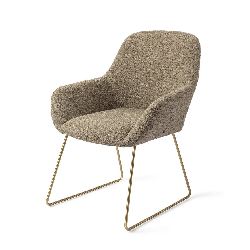 Kushi Moss Meadow Eetkamerstoel Slide Gold