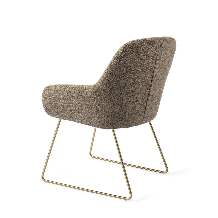 Kushi Moss Meadow Eetkamerstoel Slide Gold