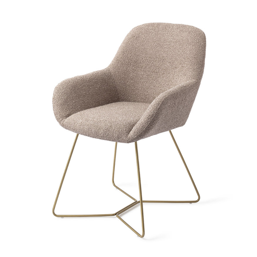 Kushi Stone Haze Eetkamerstoel Beehive Gold