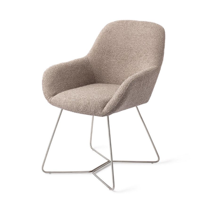 Kushi Stone Haze Eetkamerstoel Beehive Steel