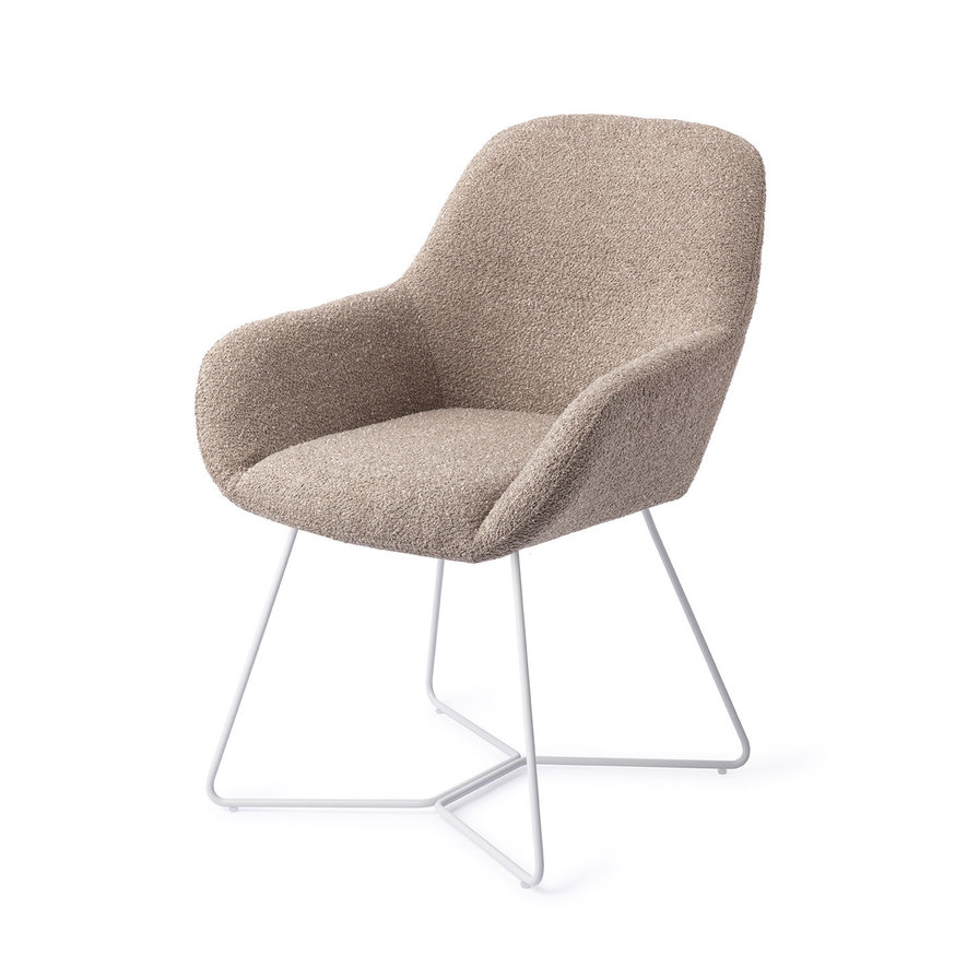 Kushi Stone Haze Eetkamerstoel Beehive White