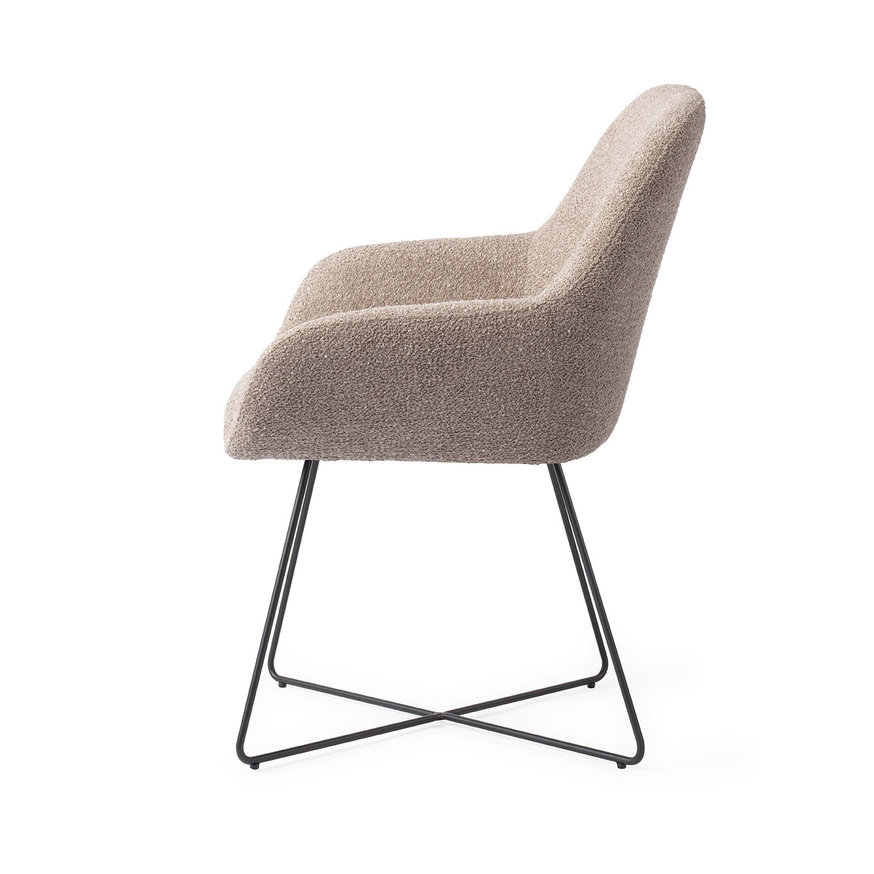 Kushi Stone Haze Eetkamerstoel Cross Black