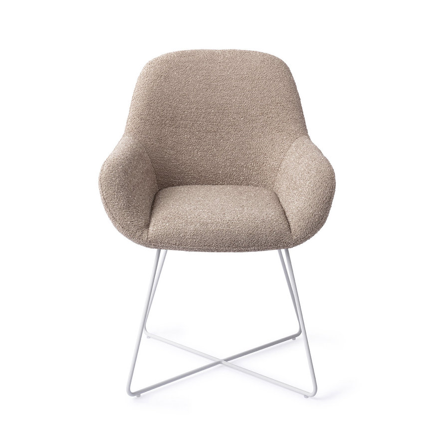 Kushi Stone Haze Eetkamerstoel Cross White
