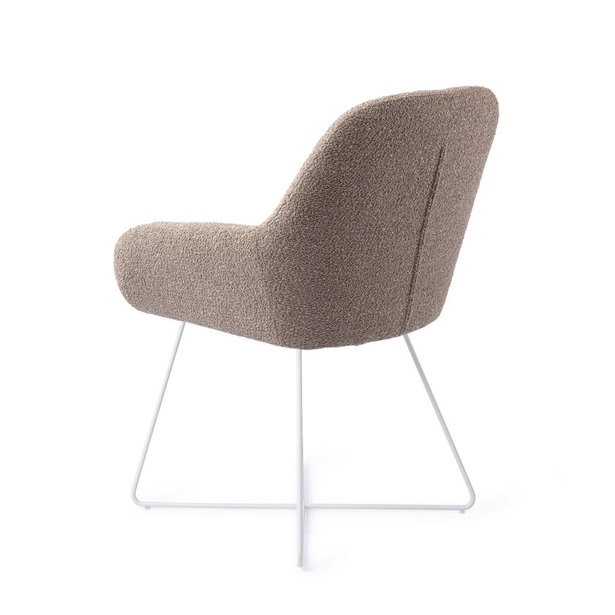 Kushi Stone Haze Eetkamerstoel Cross White