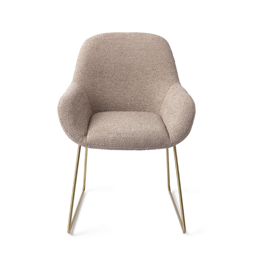Kushi Stone Haze Eetkamerstoel Slide Gold