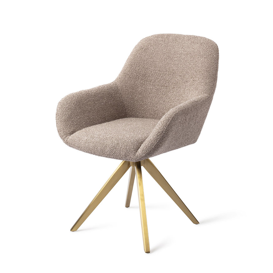 Kushi Stone Haze Eetkamerstoel Turn Gold