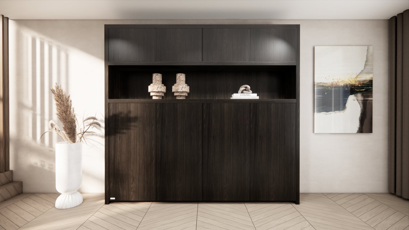 Lexington Vakkenkast Royal-size 230-260	cm Eiken