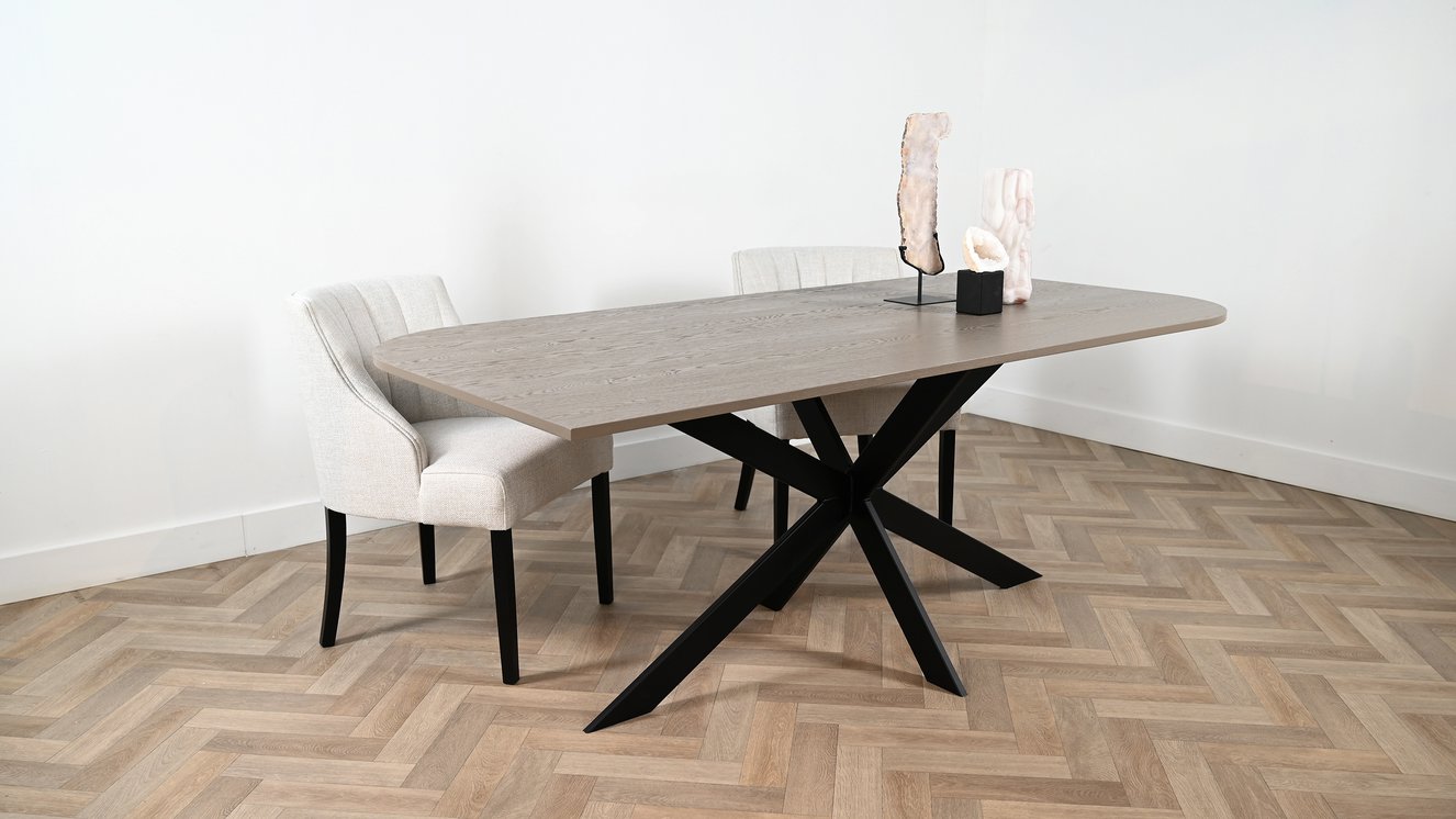 Logan Eettafel Parallel Eiken