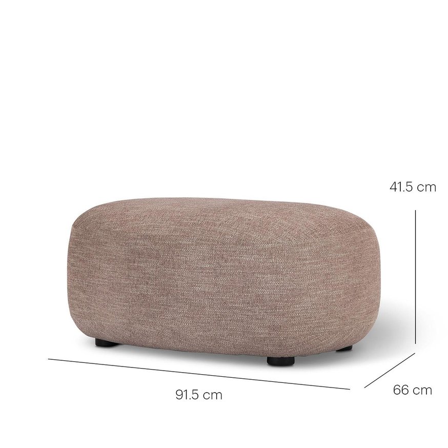 Luusar Purple Ottoman