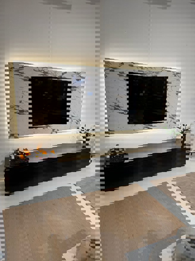 Marmer	Melamine TV-paneel