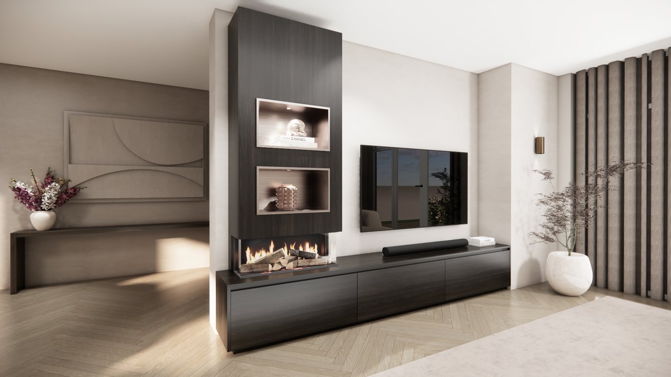 Tv-Meubel	Mason British	Fires	870 3-kleppen Chimney Excellent