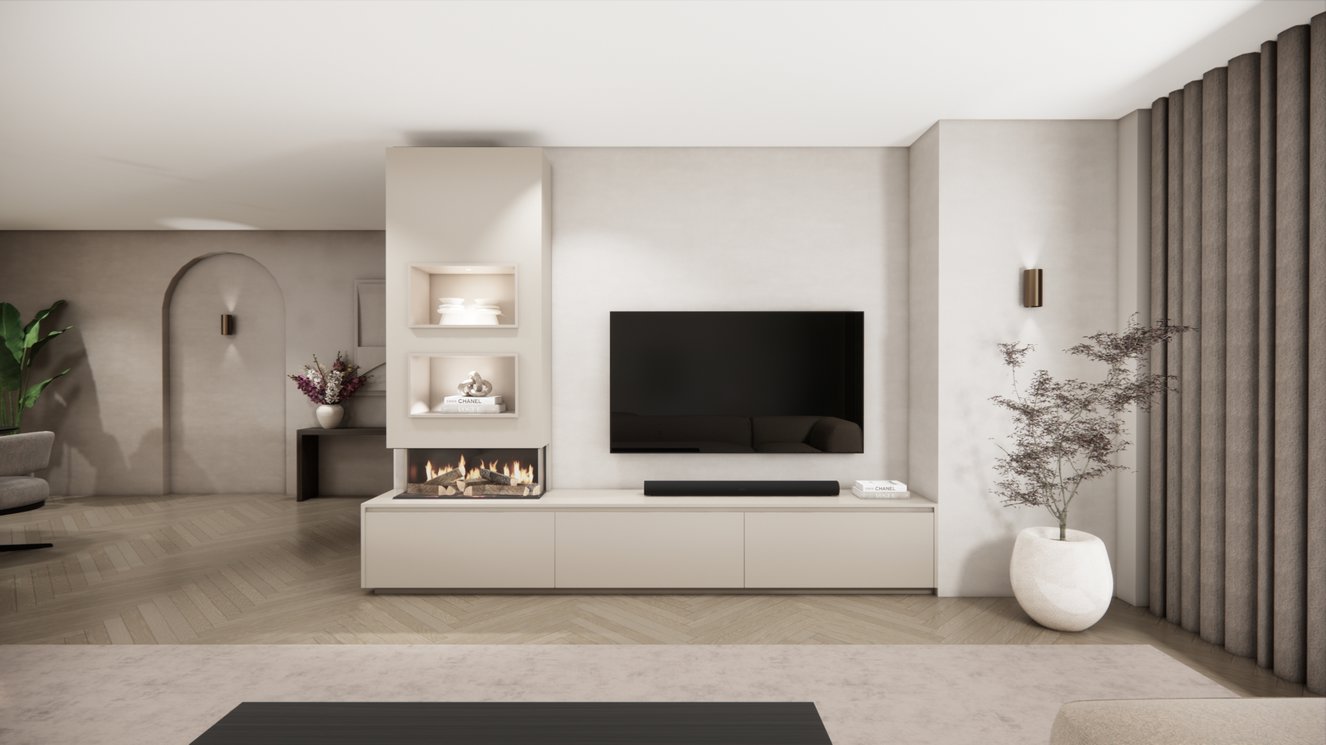 Tv-Meubel	Mason British	Fires	870 3-kleppen Chimney Excellent