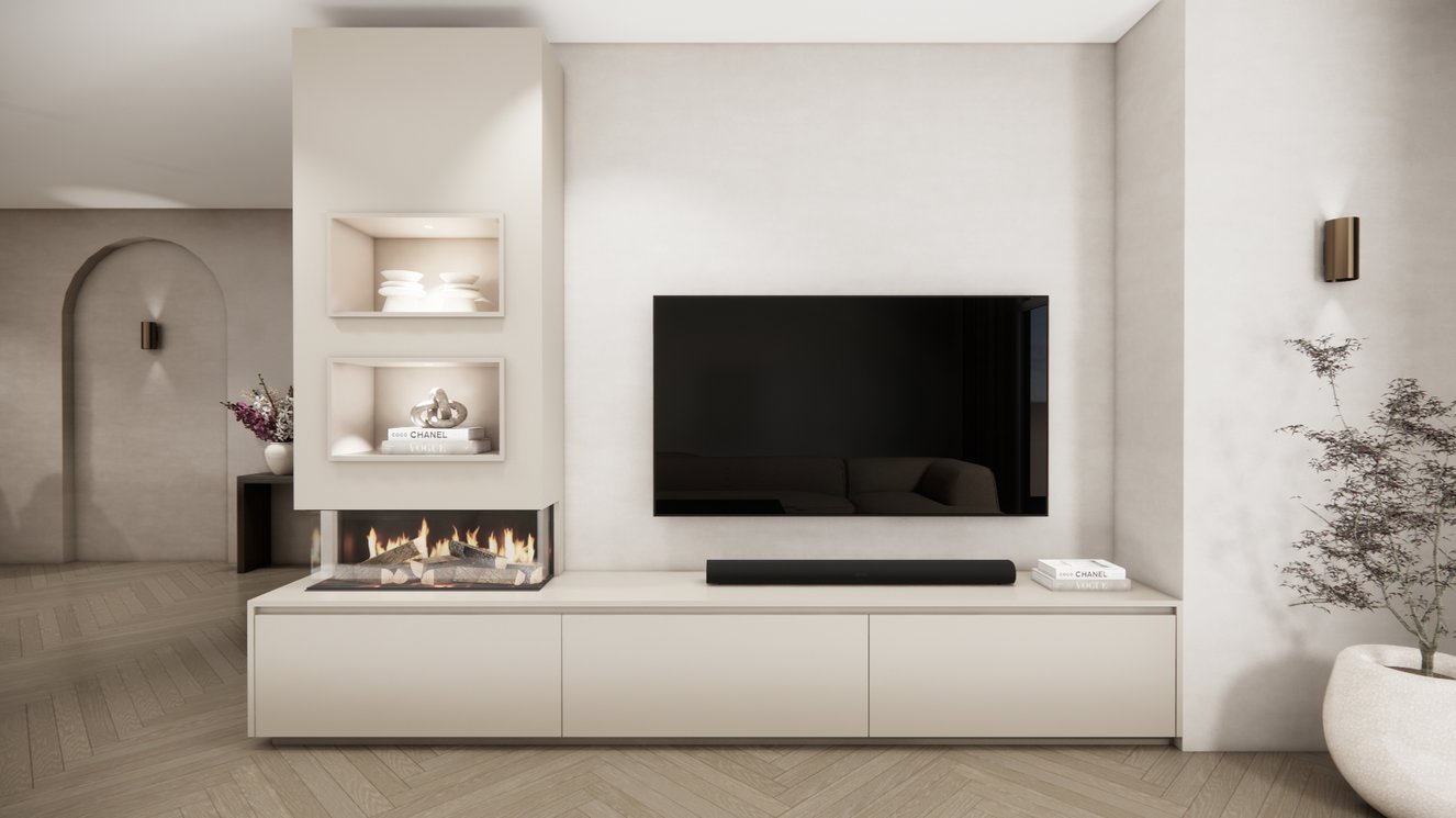 Tv-Meubel	Mason British	Fires	870 3-kleppen Chimney Excellent