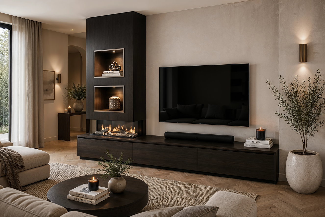 Tv-Meubel	Mason British	Fires	870 3-kleppen Chimney Excellent