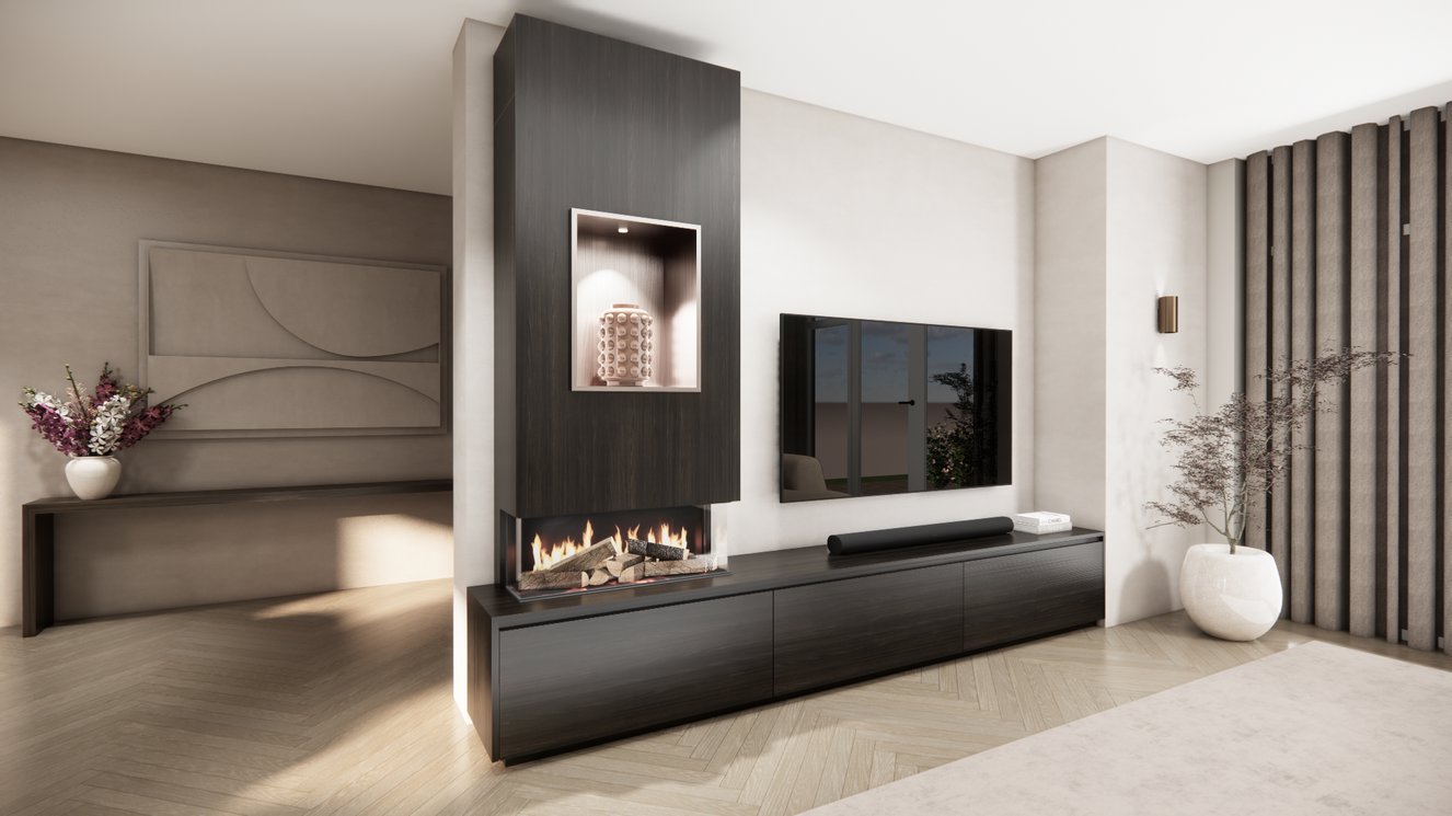 Tv-Meubel	Mason British	Fires	870 3-kleppen Chimney Grand