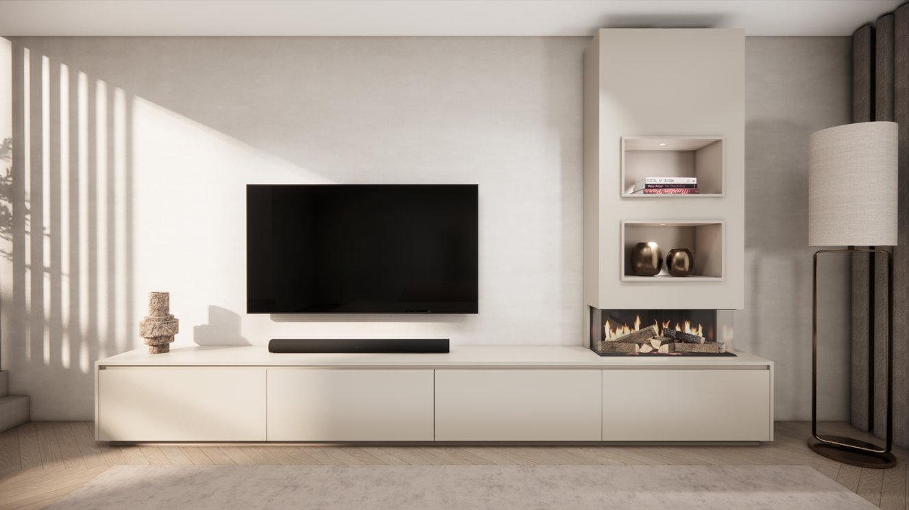 Tv-Meubel	Mason British	Fires	870 4-kleppen Chimney Excellent