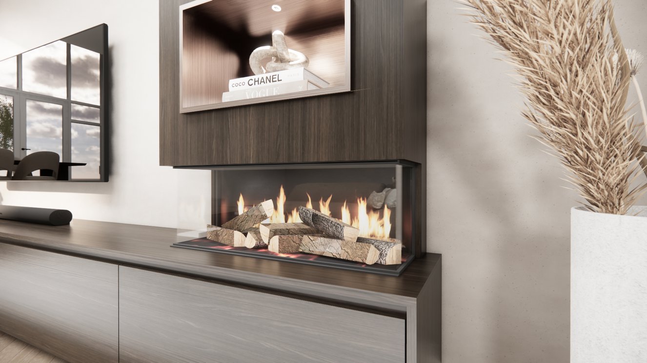 Tv-Meubel	Mason British	Fires	870 4-kleppen Chimney Excellent