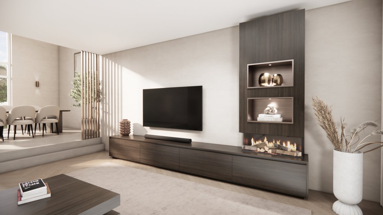 Tv-Meubel	Mason British	Fires	870 4-kleppen Chimney Excellent