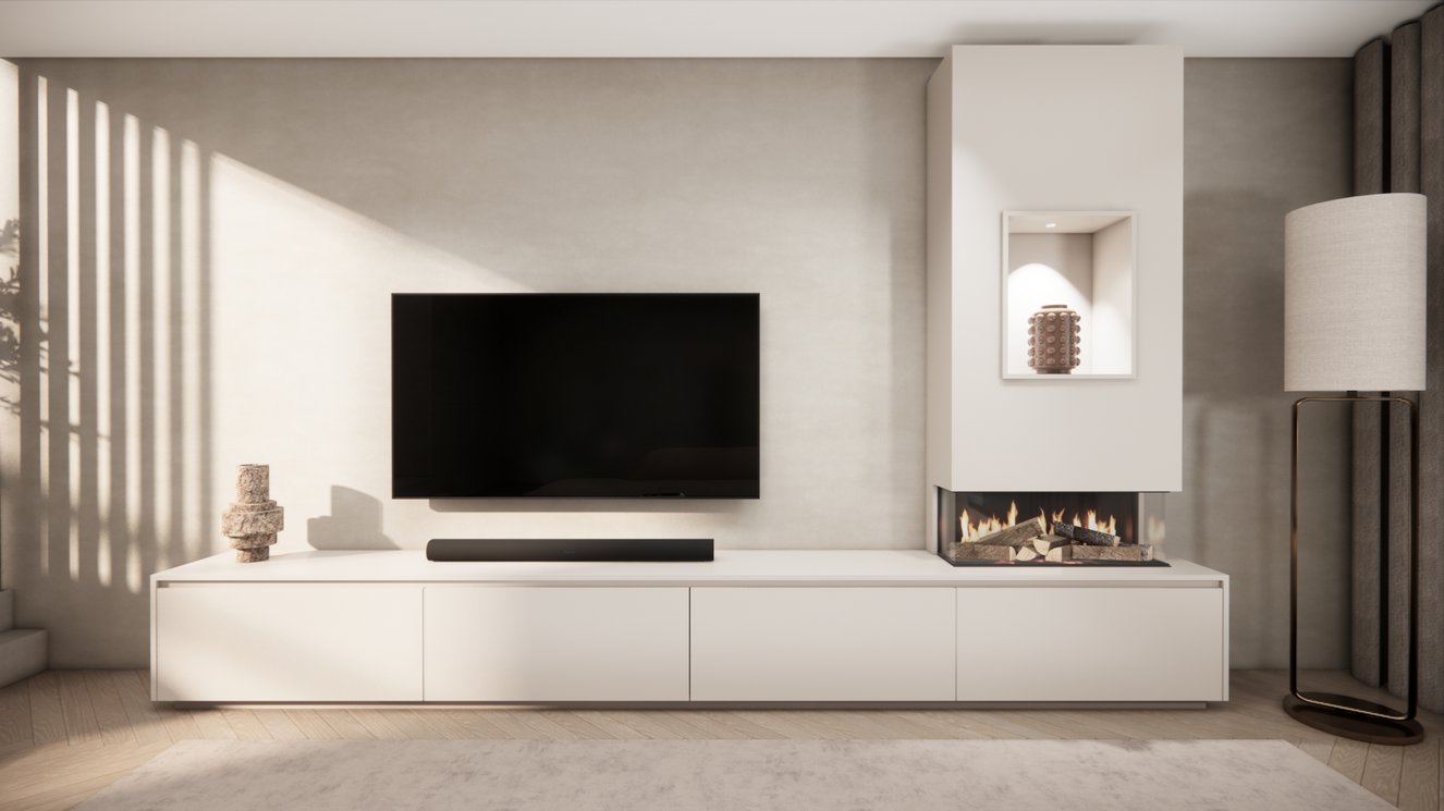 Tv-Meubel	Mason British	Fires	870 4-kleppen Chimney Grand