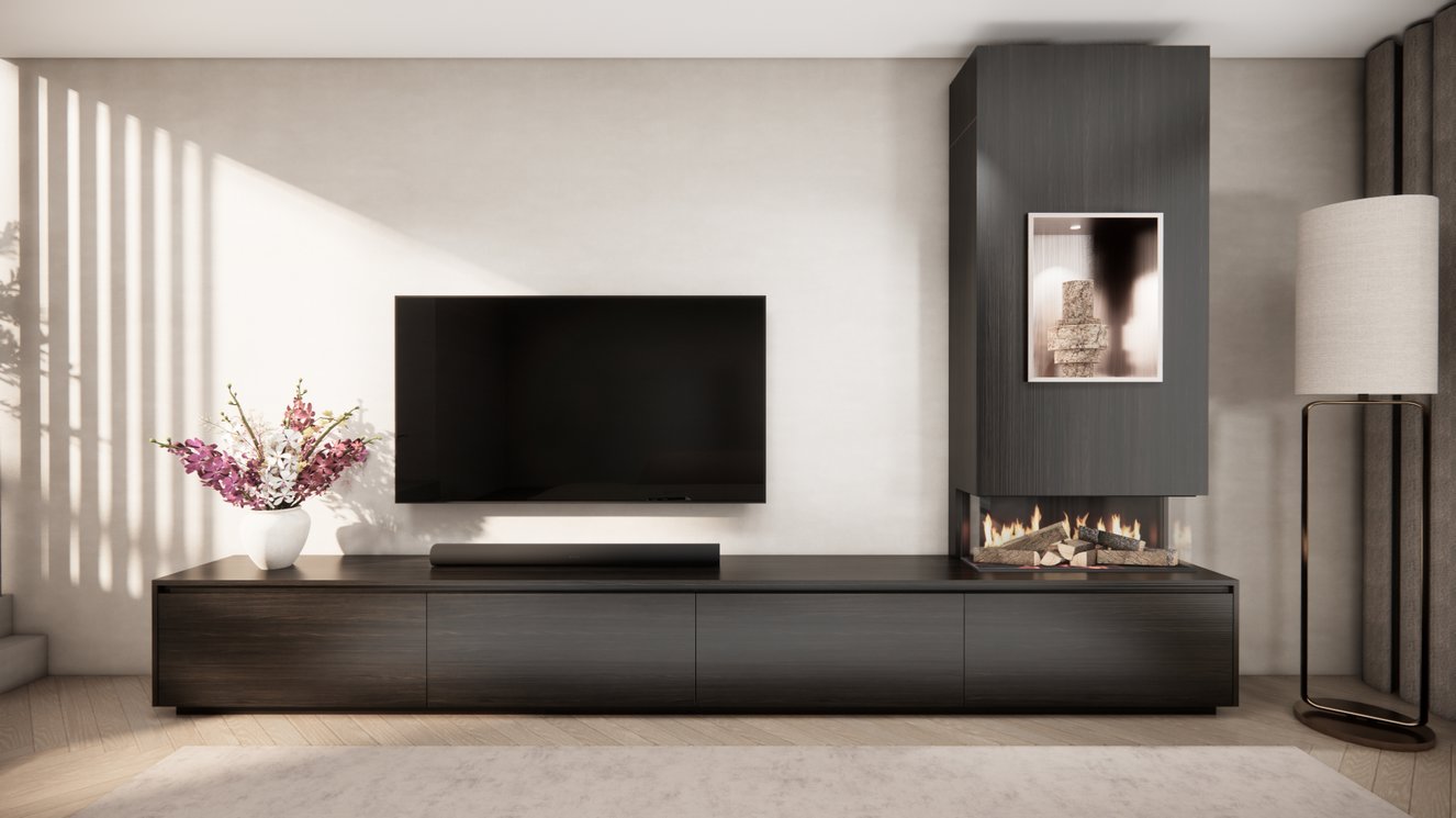 Tv-Meubel	Mason British	Fires	870 4-kleppen Chimney Grand