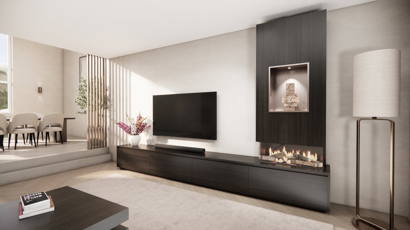 Tv-Meubel	Mason British	Fires	870 4-kleppen Chimney Grand