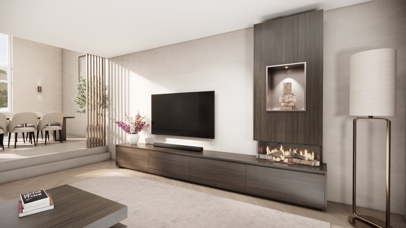 Tv-Meubel	Mason British	Fires	870 4-kleppen Chimney Grand