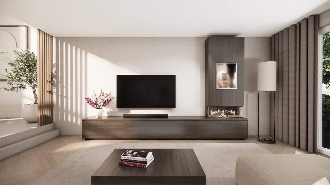 Tv-Meubel	Mason British	Fires	870 4-kleppen Chimney Grand