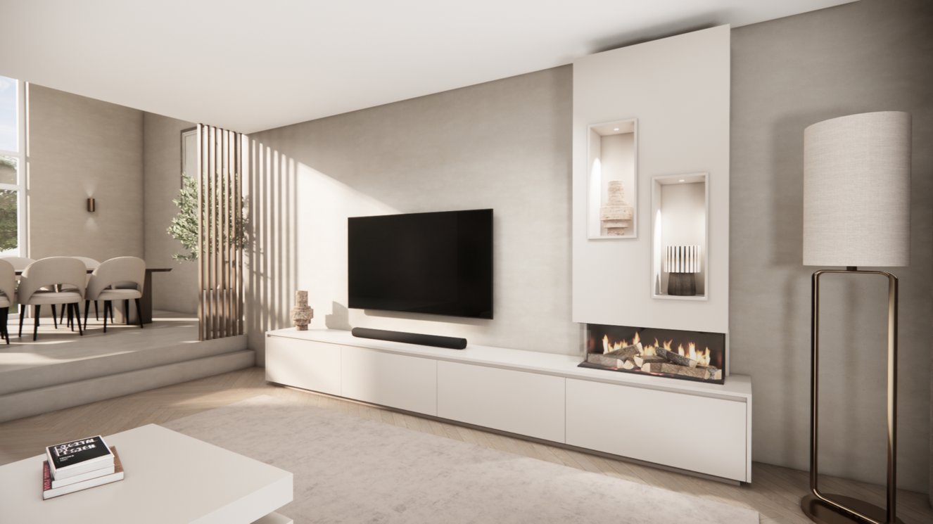 Tv-Meubel	Mason British	Fires	870 4-kleppen Chimney Majestic