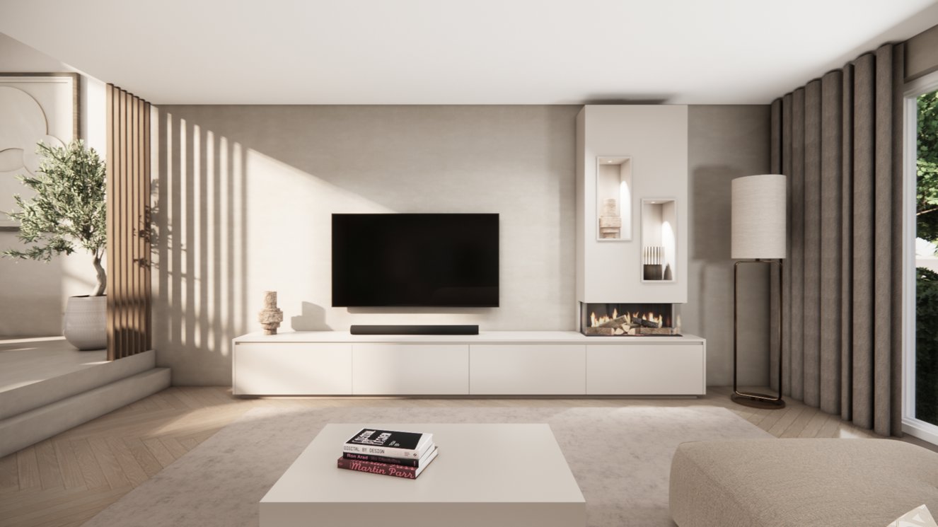 Tv-Meubel	Mason British	Fires	870 4-kleppen Chimney Majestic