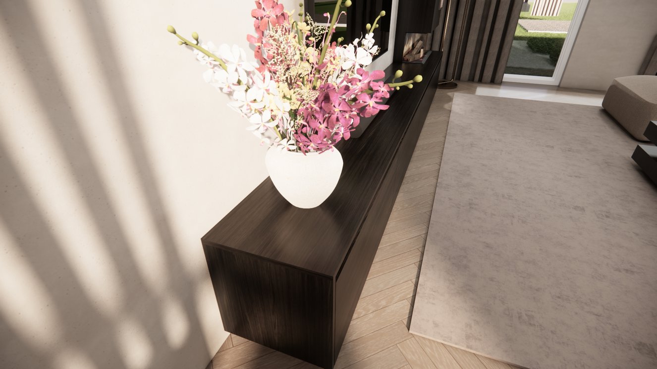 Tv-Meubel	Mason British	Fires	870 4-kleppen Chimney Majestic