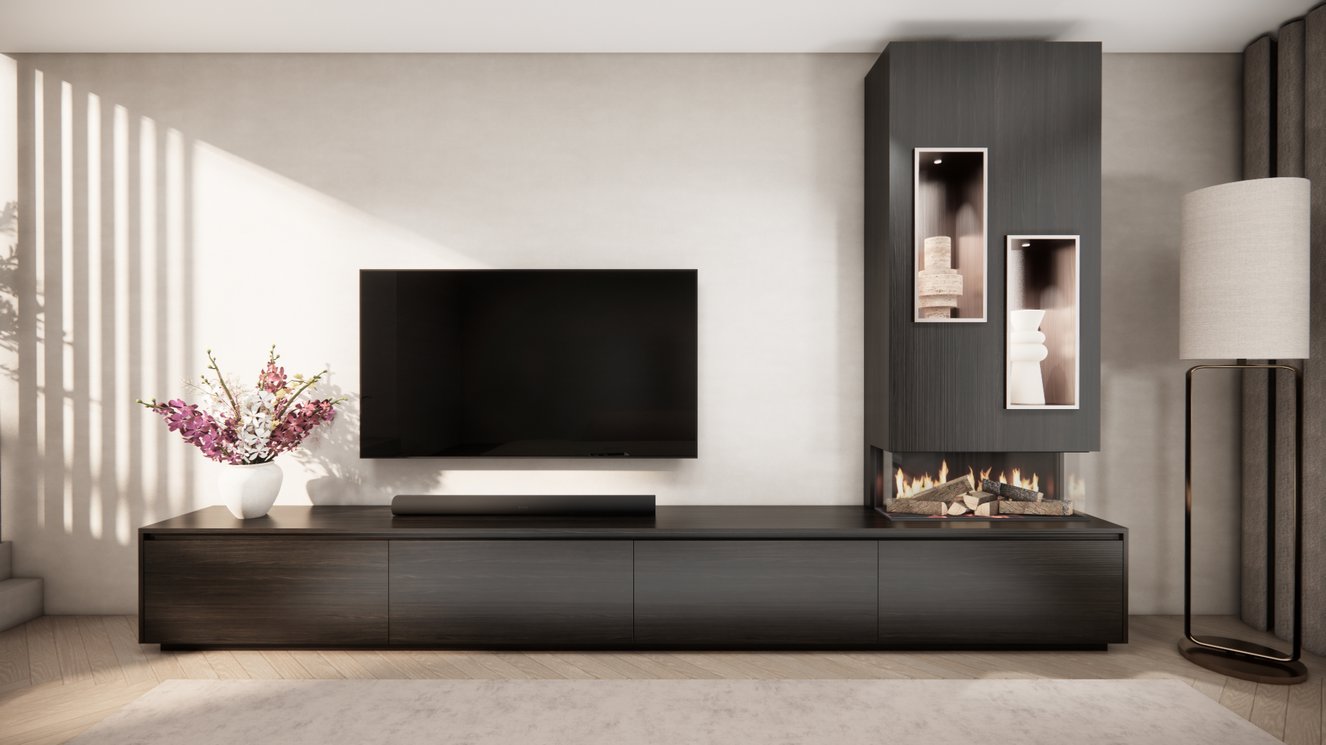 Tv-Meubel	Mason British	Fires	870 4-kleppen Chimney Majestic