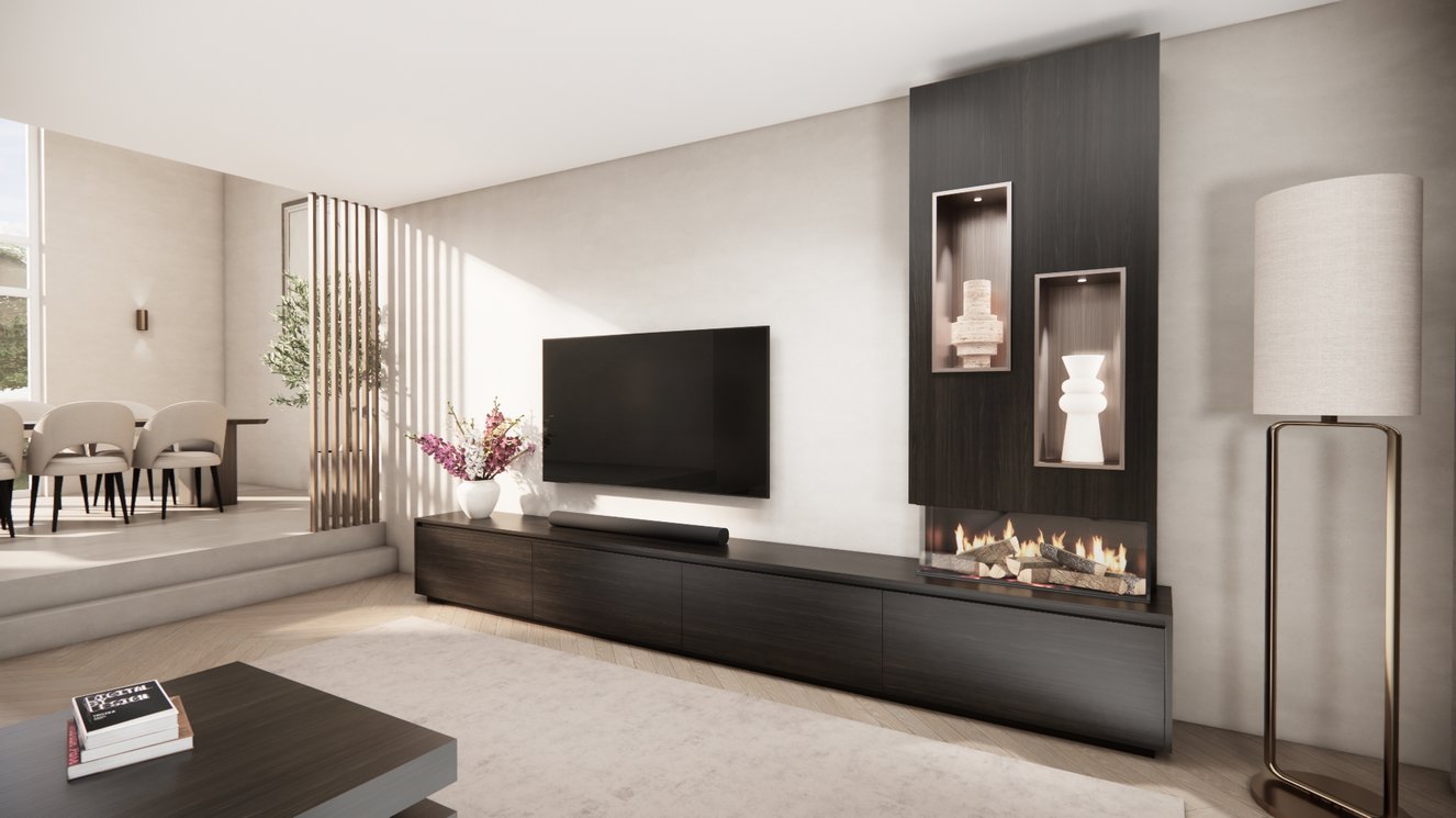 Tv-Meubel	Mason British	Fires	870 4-kleppen Chimney Majestic