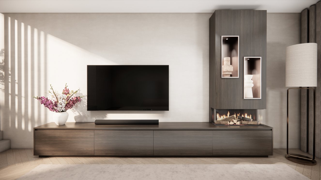 Tv-Meubel	Mason British	Fires	870 4-kleppen Chimney Majestic