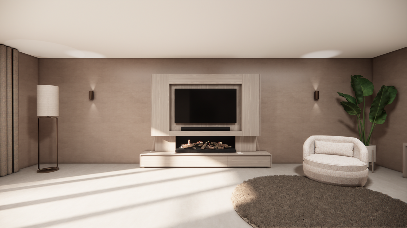 Tv-Meubel	Mason Kalfire	E-65	3-kleppen Lowboard Deuren