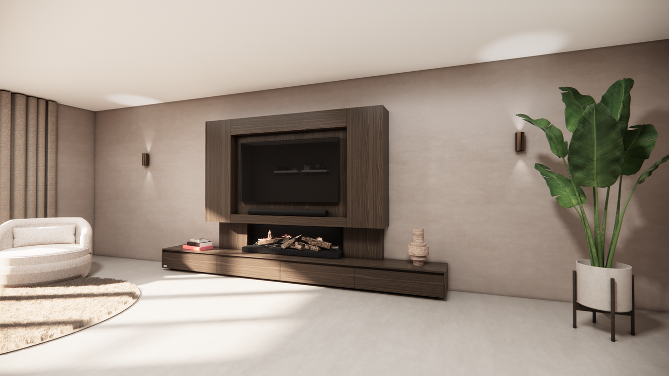 Tv-Meubel	Mason Kalfire	E-65 4-kleppen Lowboard Deuren