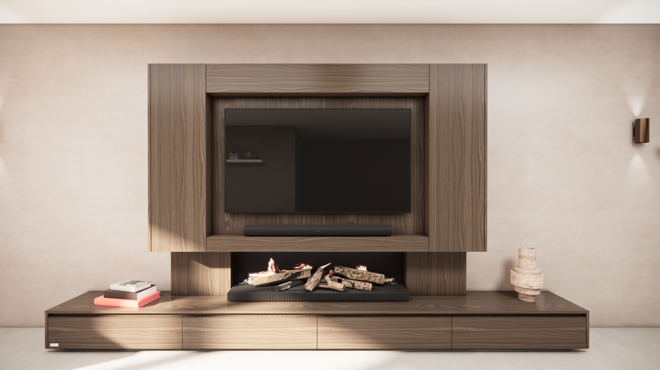 Tv-Meubel	Mason Kalfire	E-65 4-kleppen Lowboard Deuren