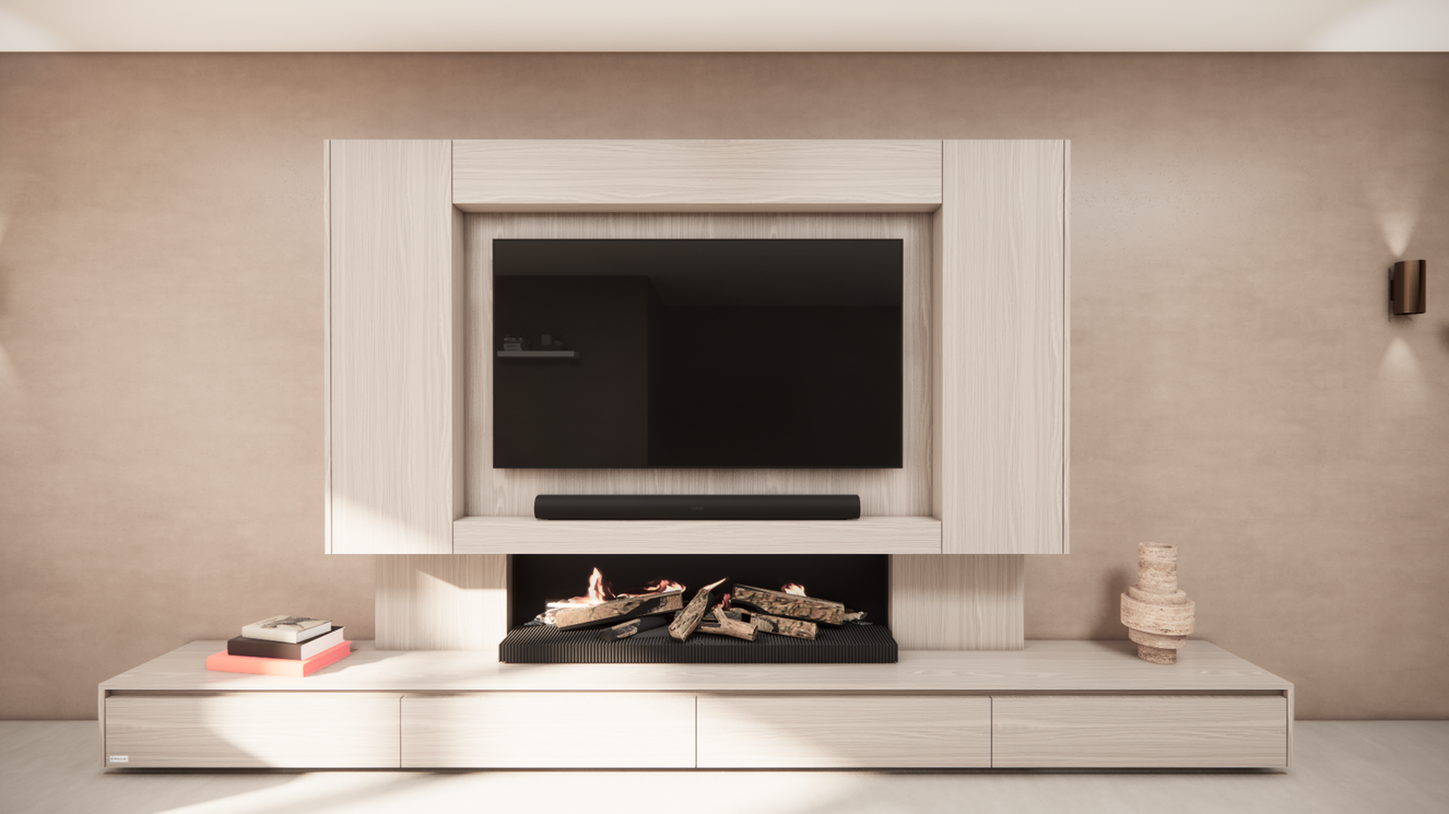 Tv-Meubel	Mason Kalfire	E-65 4-kleppen Lowboard Deuren