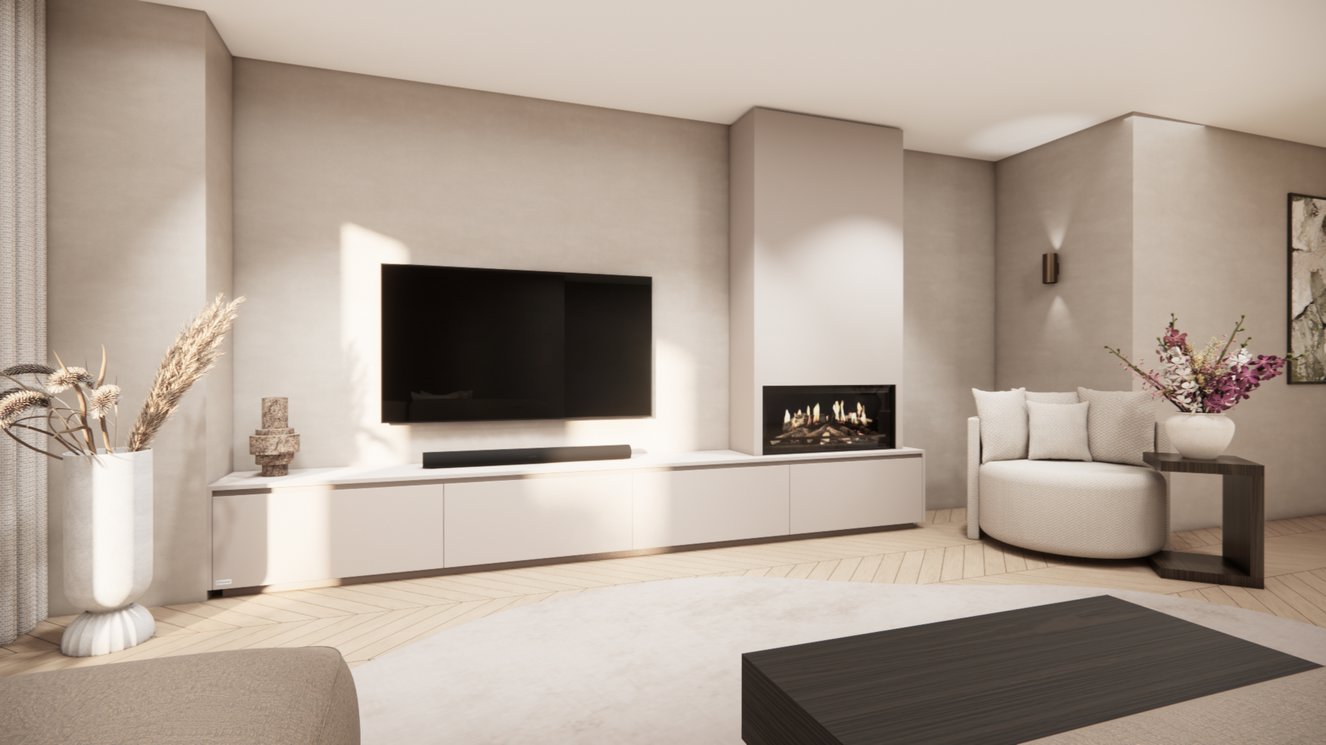 Tv-Meubel	Mason Kalfire	E-ONE	100F 4-kleppen Chimney Classic