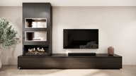 tv meubel met koof en elektrische haard kalfire e-one 