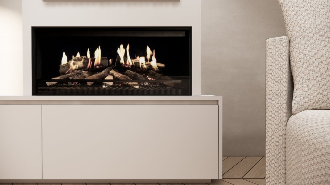 Tv-Meubel	Mason Kalfire	E-ONE	100F 4-kleppen Chimney Excellent