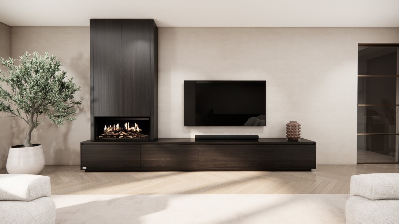 Tv-Meubel	Mason Kalfire	E-ONE	100F 4-kleppen Chimney Royal