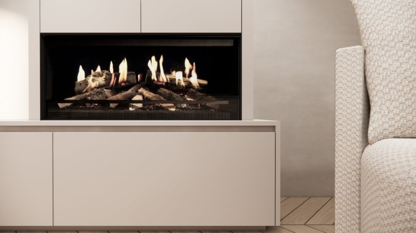 Tv-Meubel	Mason Kalfire	E-ONE	100F 4-kleppen Chimney Royal