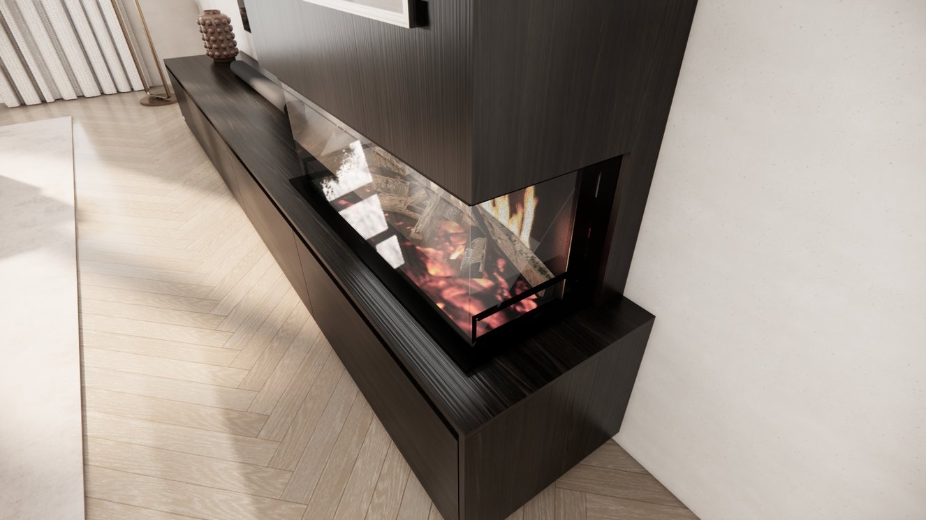 Tv-Meubel	Mason Kalfire	E-ONE	100S 4-kleppen Chimney Excellent